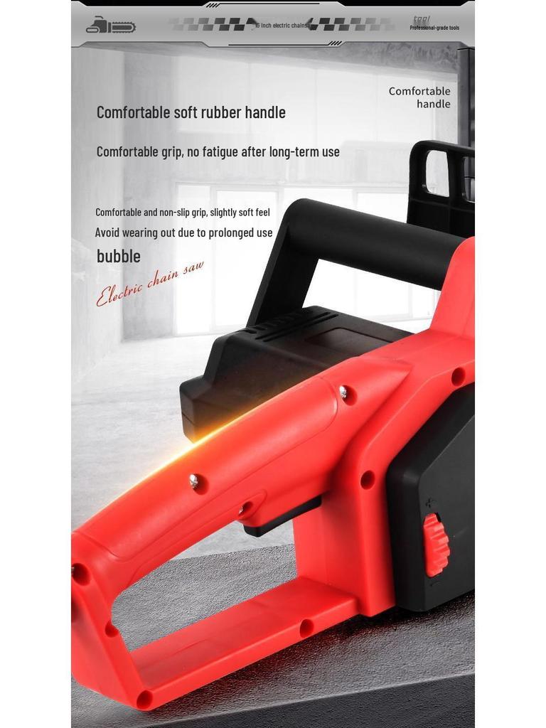 High-Power Handheld Electric Chainsaw for Home Woodworking & Tree Pruning