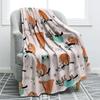 Cartoon Sloth Flannel Throw Blanket Cute Wild Animals Lazy Sloth Blanket for Bed Sofa Couch Warm Lightweight Super Soft Blanket