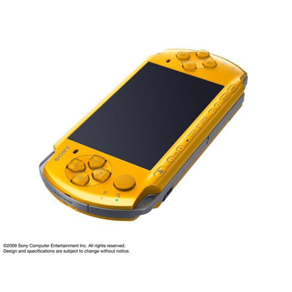Refurbished Sony PSP Bright Yellow LCD Screen Replaced "PlayStation Portable" (PSP-3000BY) [Discontinued]