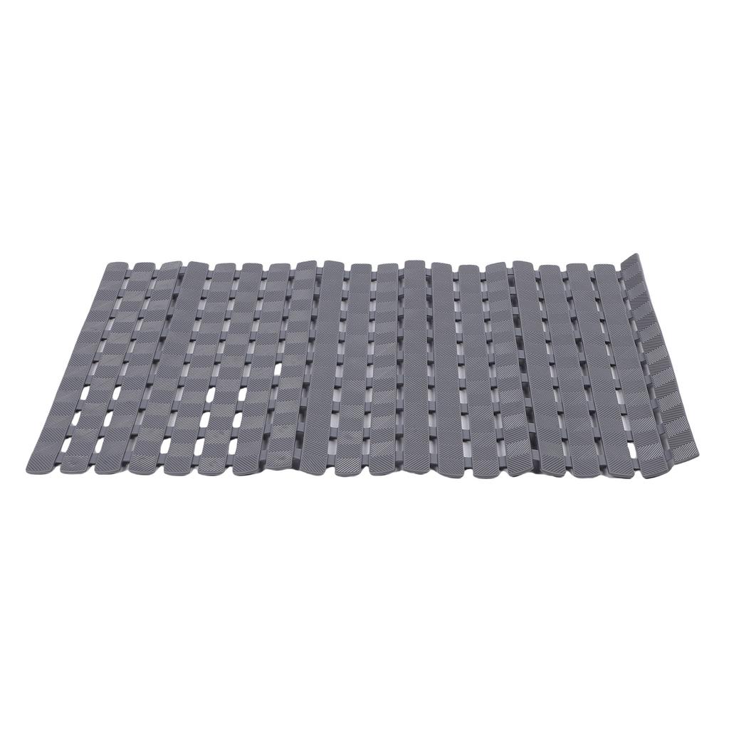 Badewannenmatte Rutschfest mit Saugnäpfen Ablauflöchern Weiche PVC Duschbodenmatte für Badezimmer