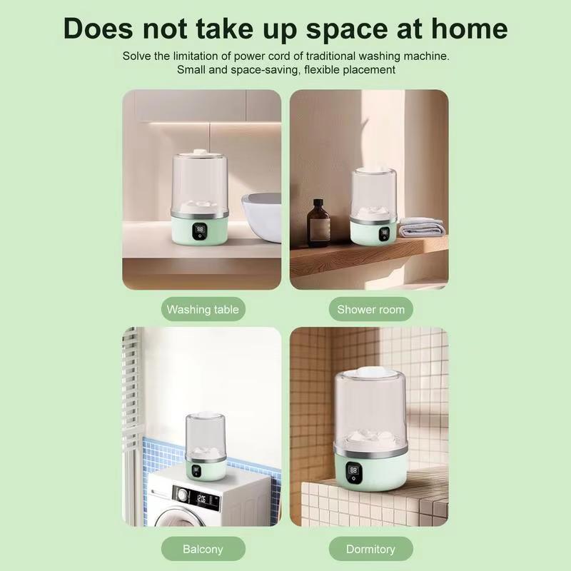 Portable Mini Washing Machine Small Laundry Washer Machine Clothes Cleaning Tool For Dormitories Travel Camping Hotel Apartment