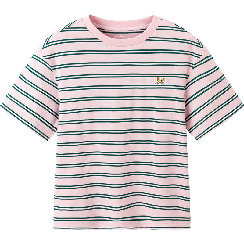 Balabala Kids Striped Quick-Dry Short Sleeve T-Shirt