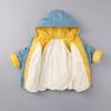 Children's Cotton Coat Fall Winter Boys and Girls Thick Hooded Coat Down Short Padded Jacket Short