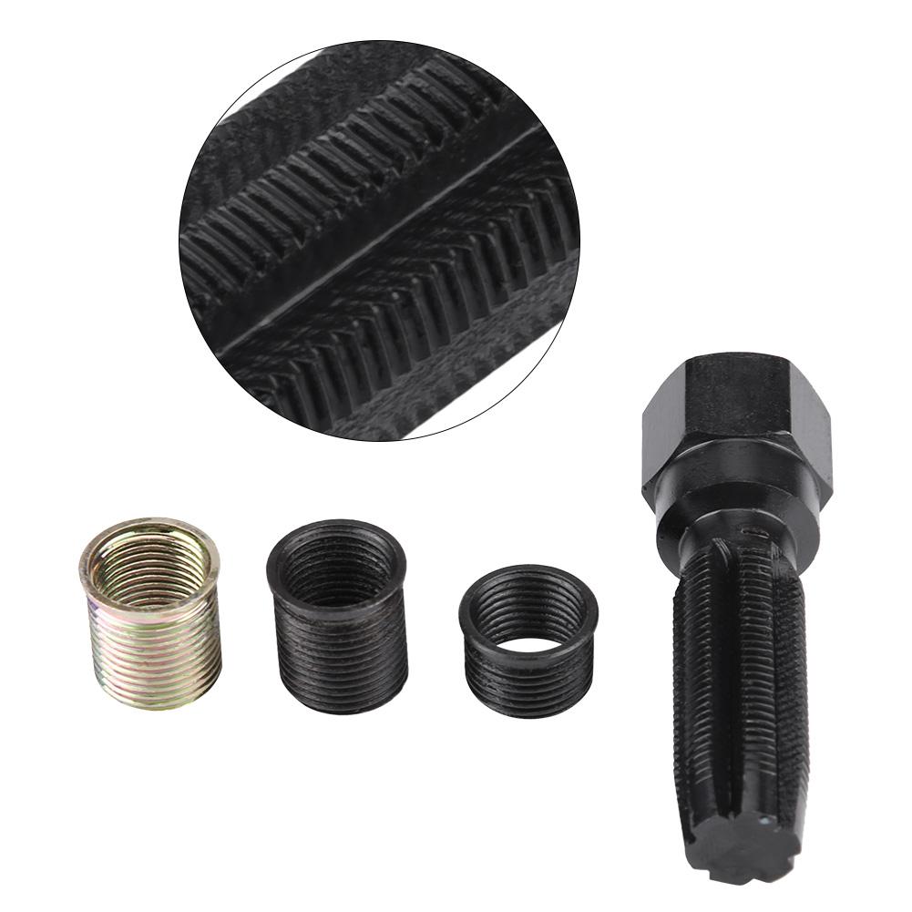 16Pcs 14mm x 1.25 Spark Plug Thread Repair Tool Kit M16 Tap W  Portable Case