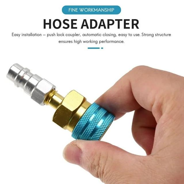 Brass Quick Coupler Quick Coupler QC1234L+13LS5V1 R1234YF Side Coupler Refrigerant Car Quick Liquid AC Low Fluorinated Conn V6U5