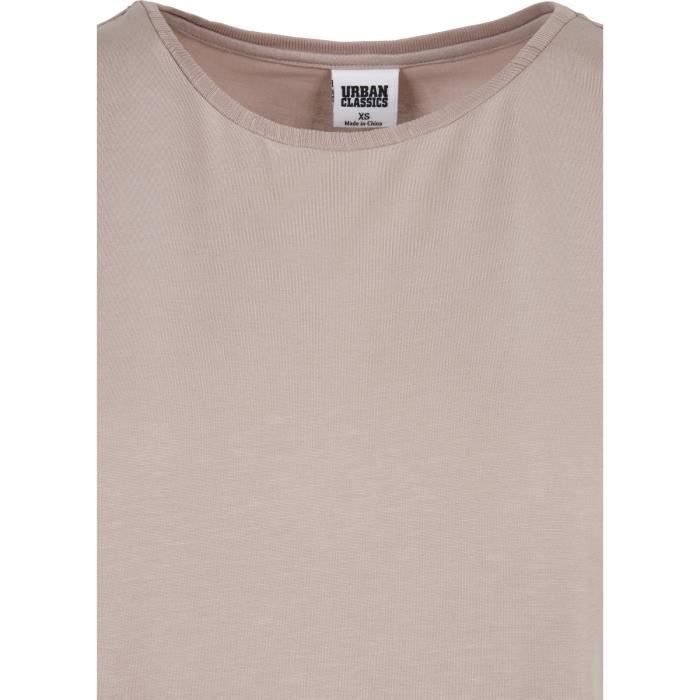 T-shirt femme - Urban Classics - Modal - Rose - Manches courtes - Coupe loose