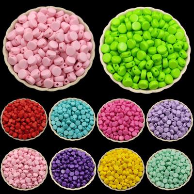 Colier brățară mărgele cu o singură gaură pandantiv mărgele libere pentru confecționarea bijuteriilor culoare bomboane 50 buc 4*7mm accesorii DIY en-gros