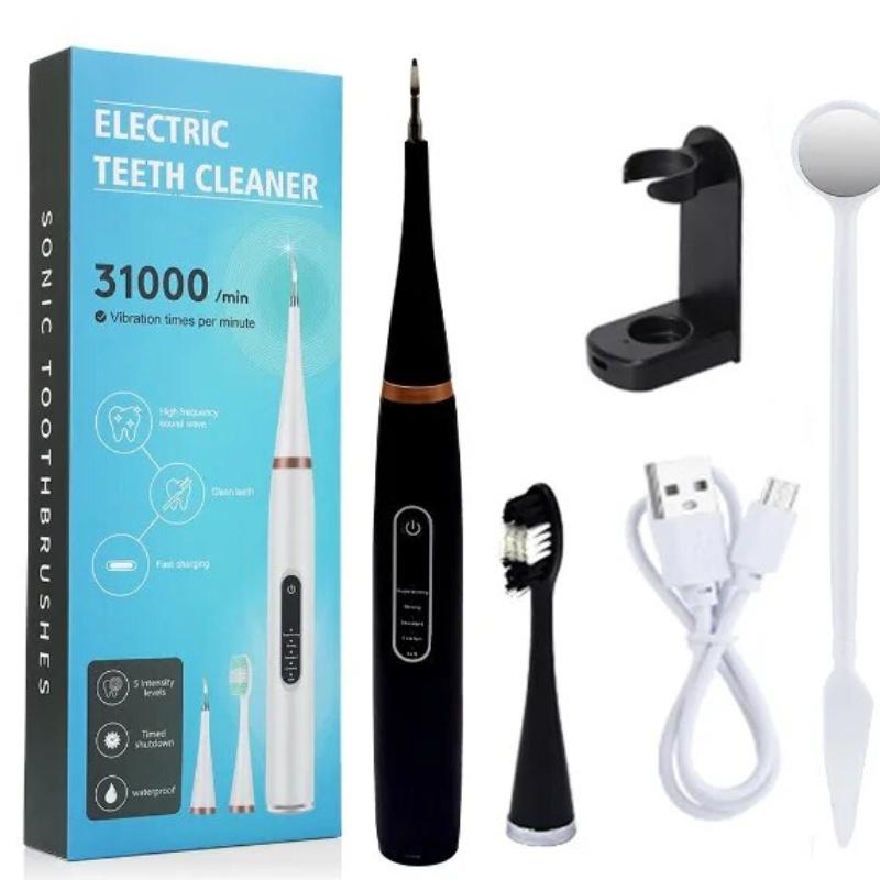 Electric Toothbrush with Sonic Cleaning 3-in-1 for Removing Tartar Whitening Teeth Oral Care USB Charging Replacing Brush Head