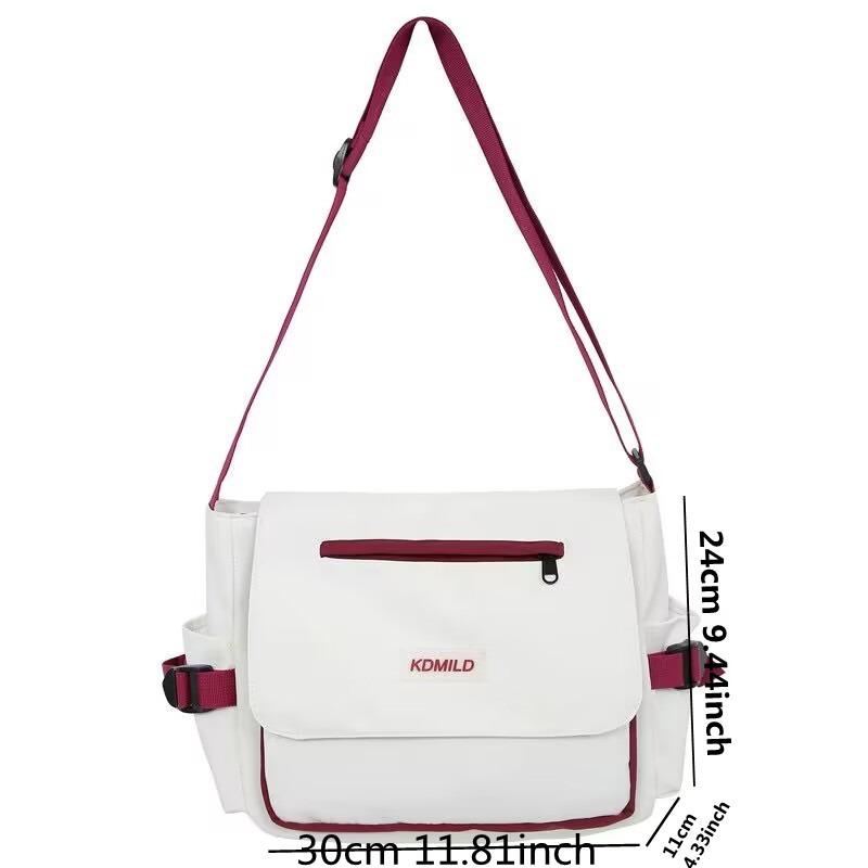 New Oxford Diagonal Cross Bags Youth Fashion Casual Version Ladies Canvas Shoulder Bag Solid Color Women Messenger Bags Bolsa