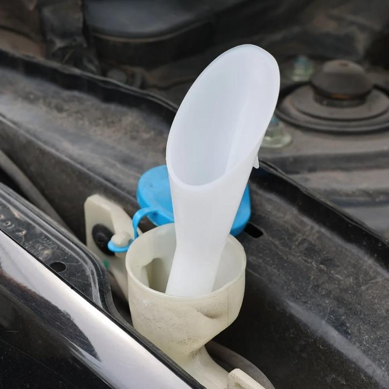 Refueling Funnel Portable Car Motorcycle Long Nozzle Hands-Free Oil Pouring Tool Spill-Proof Wide Mouth Fuel Funnel