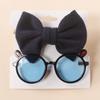 Baby Girls Headband Sunglasses Decor Kit Children Kids Supplies Seaside Beach- Accessories Bows Hair Band & Sunglasses