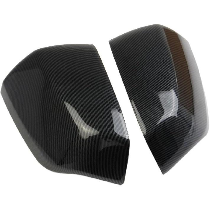 Korlot Carbon Fiber Side Door Mirror Cover Molding Trim for GMC Yukon/Yukon XL for Chevrolet Tahoe Suburban 2021-2026