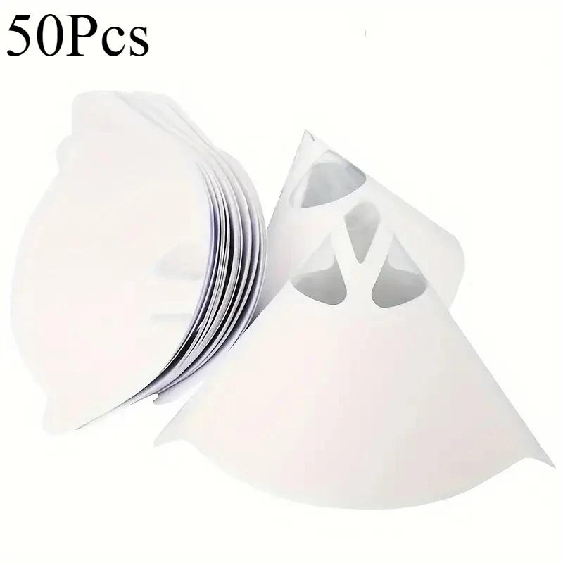 50Pcs Paint Strainer 150 Mesh Fine Mesh Paper Paint Filter Cone, Fine Nylon Mesh Funnel Hooks for Use Automotive