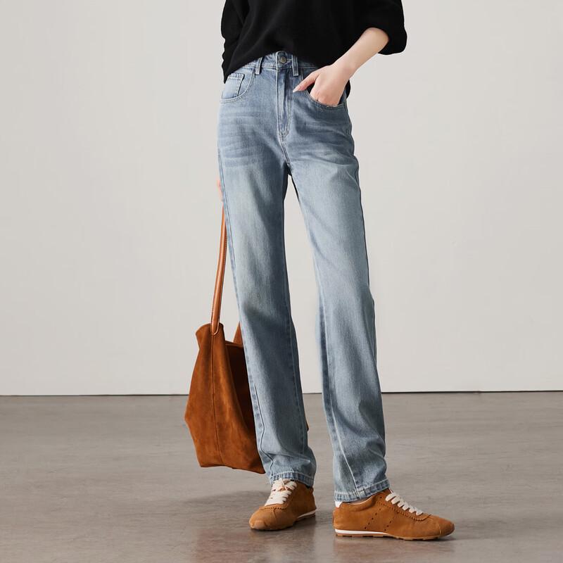 SOFSIL Women s High-Waist Tapered Cotton Jeans 26