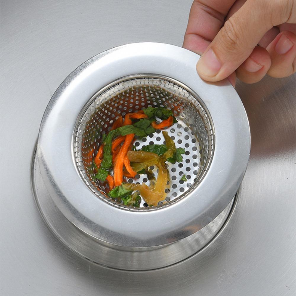 Mesh Fine Stainless Steel Sink Strainer Hat Shape Mesh Sink Strainer Filter Multipurpose   Bathroom