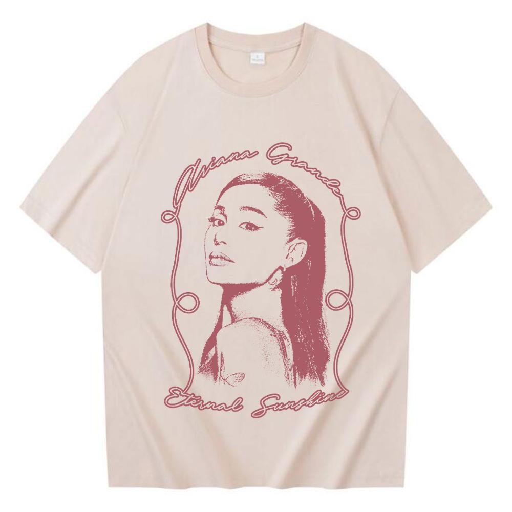 

Футболка Ariana Grande Eternal Sunshine Мерч з альбому Ariana Grande Подарунок для фанатів Унісекс Пуловер Топи 4XL