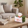 Cute Santa Face Cover Christmas Tissue Box Cover, Holiday Napkin Dispenser Sleeve, Non-Woven Fabric Party Decoration Holder for Home Office