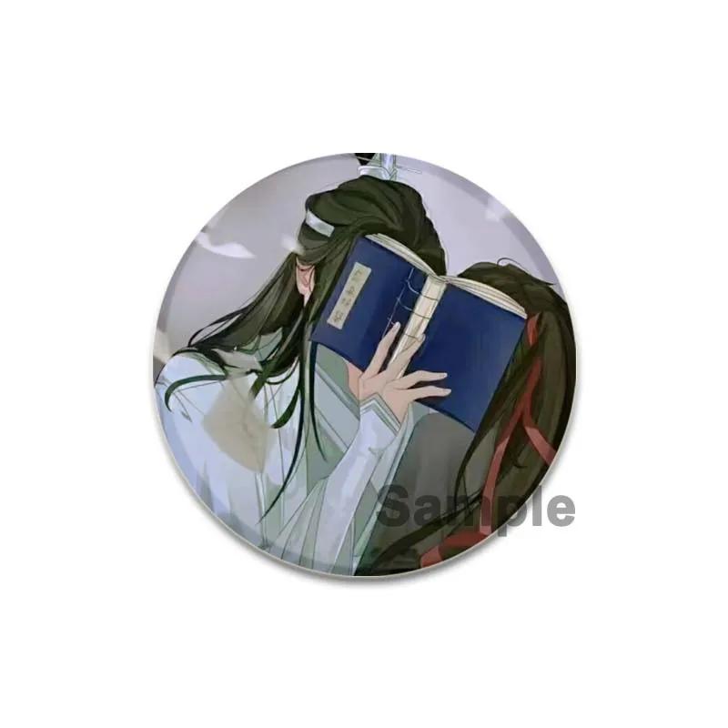 

32/44/58 мм аниме Mo Dao Zu Shi брошь Wei Wuxian Lan Wangji значок ручной работы булавка нагрудная булавка для рюкзака одежда ювелирные изделия аксессуары подарок 58mm