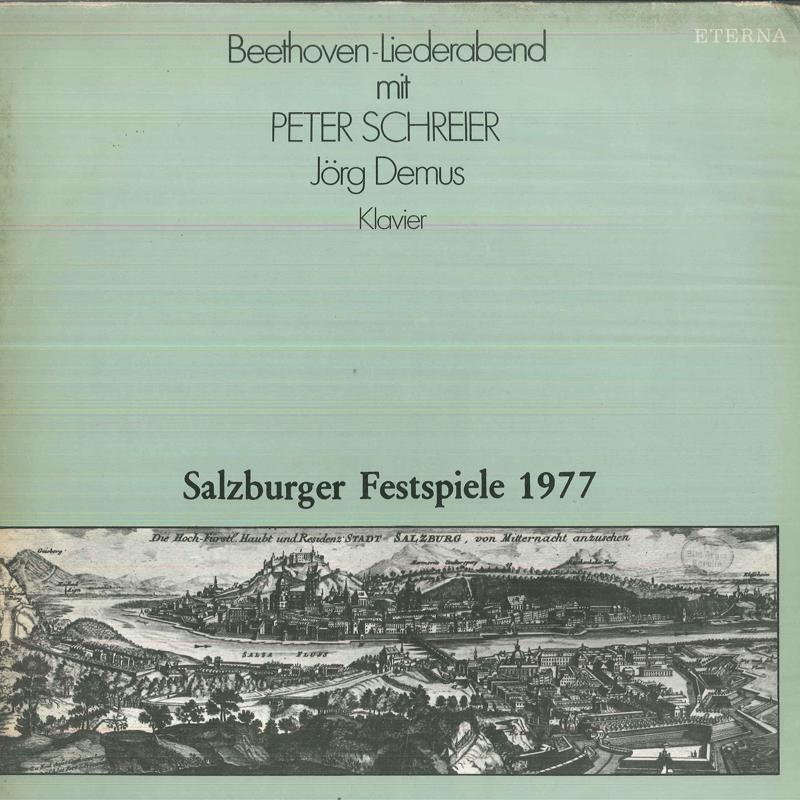 

LP Record PETER SCHREIER JORG DEMUS BeethovenLiederabend Salzburger F 827397 ETERNA 198 German Dem Classical Used
