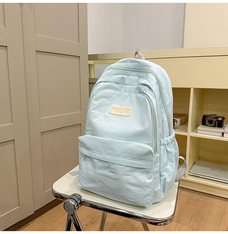 Schoolbag High Value Ins Style Schoolbag Female Junior High School Girl High School College Student Backpack Lightweight Simple Small Fresh Backpack