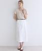 OURHOPE Linen Logo U-Neck T-Shirt - Linen