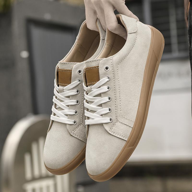 Fashion Leisure Walk Man Casual Shoes Loafers British Suede Leather Sneakers Classic Mens Skateboard Footwear Spring Summer Oxford Shoes