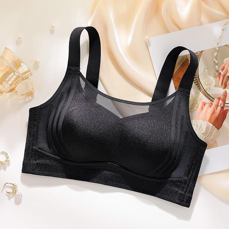 Red Lingerie for Women Seamless and Without Steel Rings Gathered Together To Prevent Sagging with A Double Breasted Bra