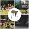 Folding Picnic Table Fold Up Table Portable Furniture Desk With Adjustable Height Anti-Slip Heavy-Duty Stool For Classrooms Dorm