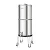 Gravity-fed Water Filter System, 8.52L 304 Stainless-Steel Countertop Water Filtration System, Reduces Lead and Up To 99% of Chlorine, W/ 2 Carbon