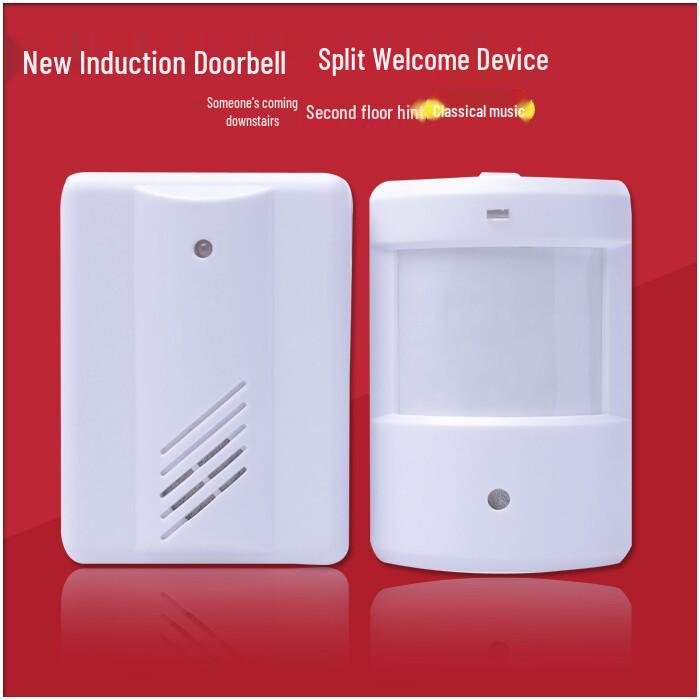 Battery-Powered Wireless Motion Sensor Doorbell for Courtyard Villas