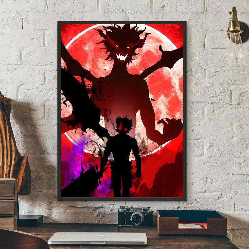 Anime Black Clover Poster HD art sticky wall waterproof home living room bedroom bar aesthetic decoration