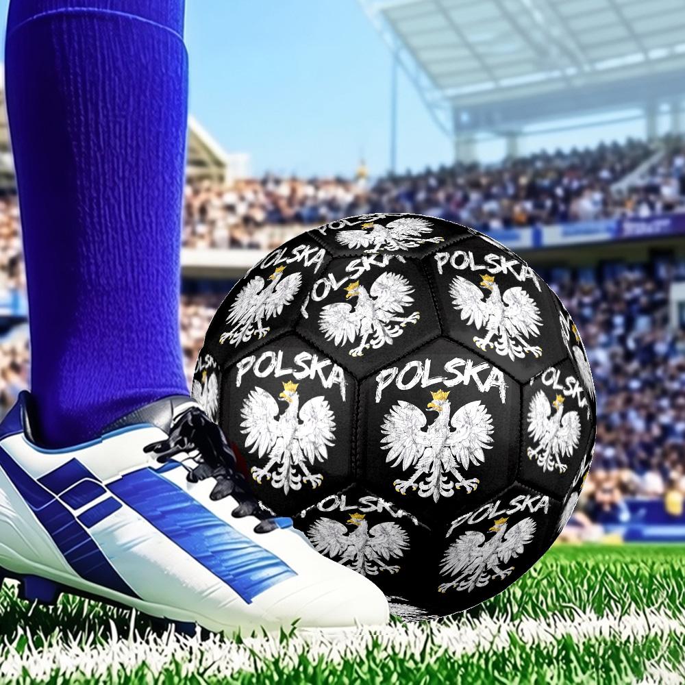 Eagle Of Poland: Symbolic Strength Soccer Ball Size 5 Soccer Ball, Machine-stitched, Durable, Suitable for Training and Matches Fan Gift