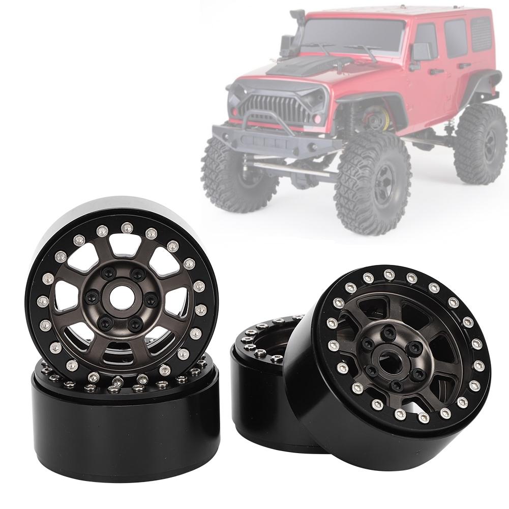 4pcs   Set Wheel Rim Metal Upgrade Accessory Fit for RGT 86100 1 10 RC CarTitanium R86083T