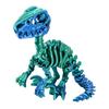 3D Printed Articulated Raptor Skeleton Figurine Dinosaur Bones Poseable ModelToy For Home Office Decors and Collector