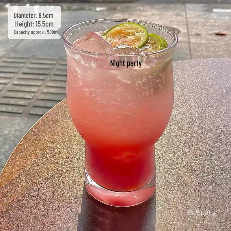 Ins Style Crystal Glass Beverage Cup