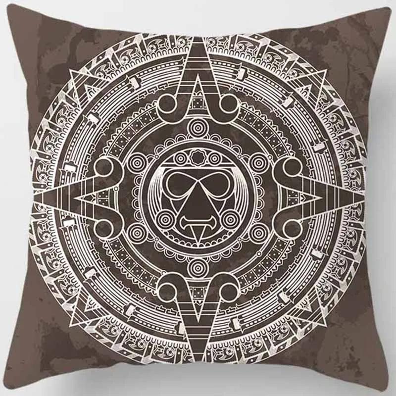 Mysterious Vintage Religious Yoga Symbol Pillowcases Home Decor Housse De Coussin Cojines Decorativos Para Sofá Poduszka