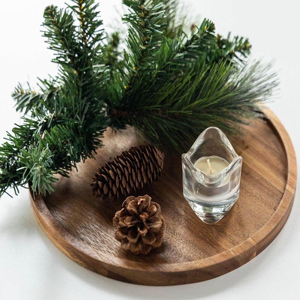 Drewniana taca do serwowania Duża drewniana patera Taca dekoracyjna Taca na herbatę i jedzenie