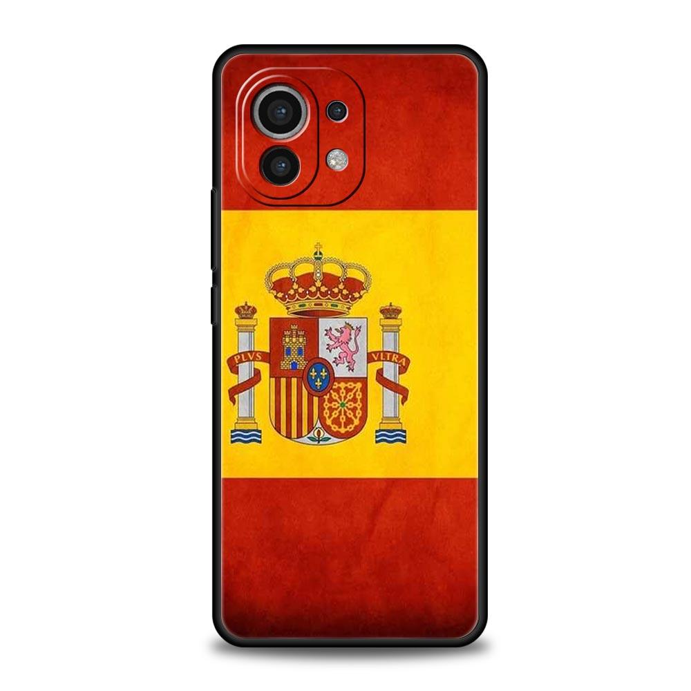 Spain Flag Phone Case For Xiaomi 14 13T 12T Pro 12 13 11 Ultra Mi Note 10 Lite 10T 5G 11X Pro 11T 11i 9T Soft Silicone Cover