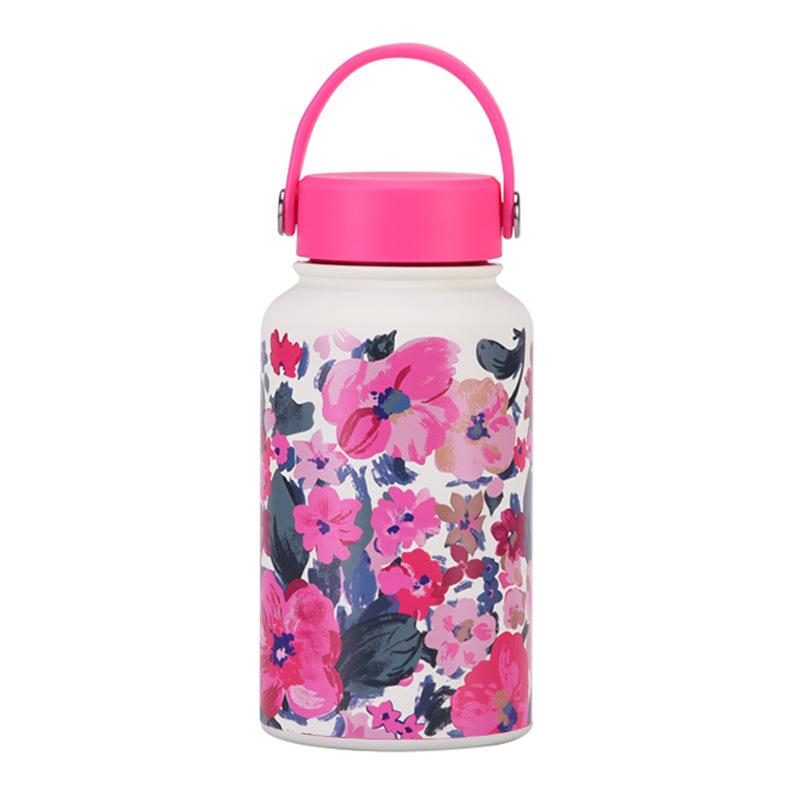 650Ml Thermos Cup Wide Mouth Portable Vacuum Children'S Student Sports Kettle Outdoor Printing Water Cup