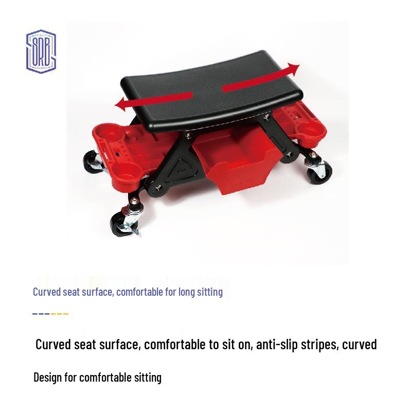 

Мобильный рабочий стул с хранением, универсальные колеса, второе поколение для детейлинга автомобиля, тонировки и полировки