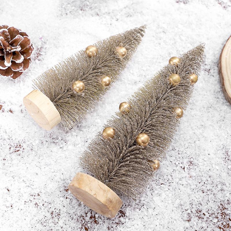 1PC Holiday Micro Landscape Decor Miniature Festive Scene Mini Christmas Tree Scandinavian Style Holiday Ornament