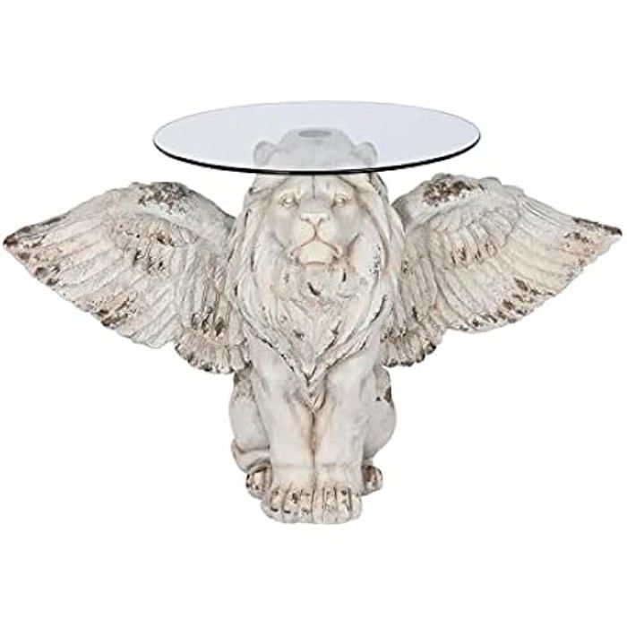 Table D'appoint - DKD Home Decor - Standard - Couleur Gris - Verre - 63x102x53 Cm