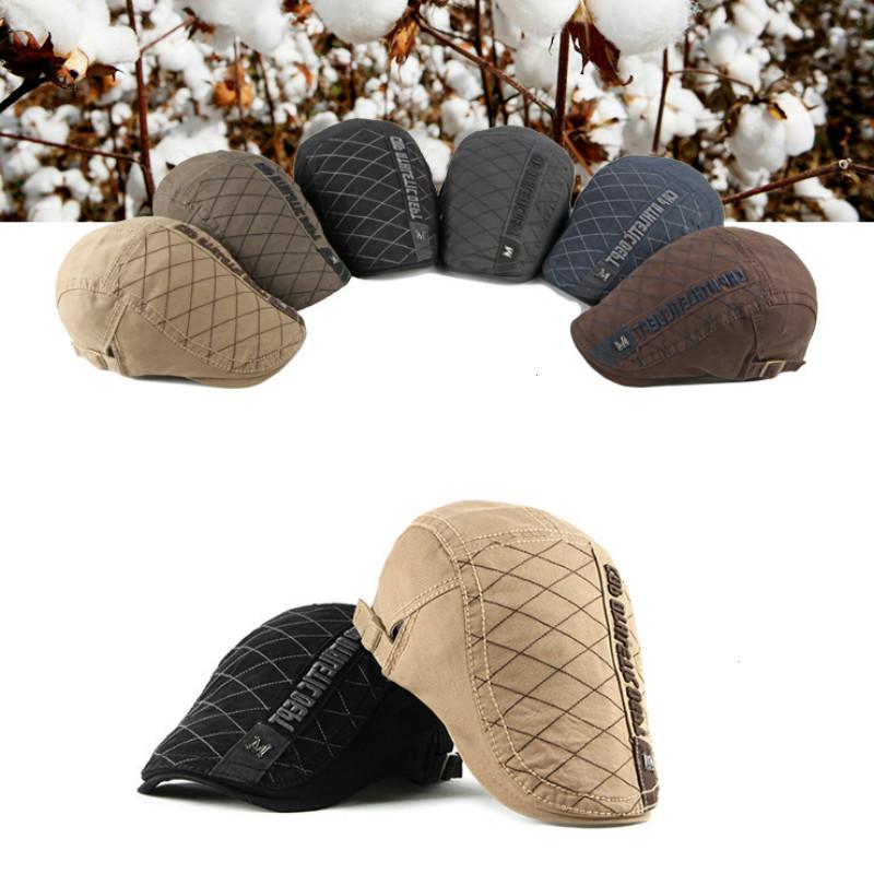 New Summer Outdoor Sports Cotton Berets Caps For Men & Women Casual Peaked Caps M Label Solid Color Stylish Berets Hats