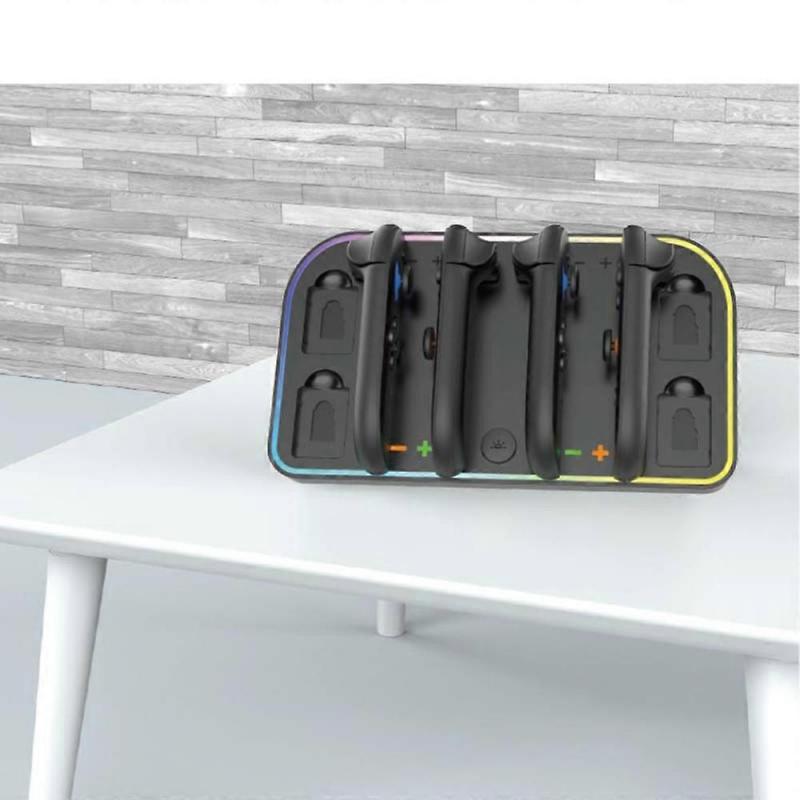 O3H HBS-2807 For Nintendo Switch 2 Joy-Con Handle 4-Slot Wall Mounted Q4w Charging Dock Storage Brac