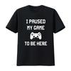 Makaya Mens Gaming T Shirt Funny Slogan I Paused My Game To Be Here Blue S XXXXXL Vintage Washed Slightly Versatile Stylish