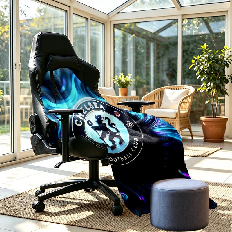 Chelsea F.C Print Blanket - Soft & Comfortable, for Bedroom, Travel, Sofa, Home Decoration - Birthday Christmas Gift for Friend