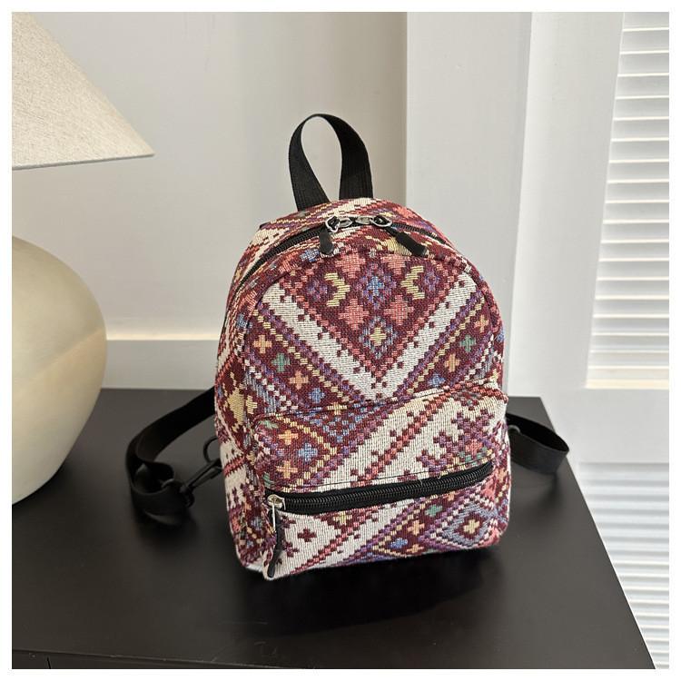 2023 New Fashion National Style Nylon Shoulder Crossbody Handbag Casual Street Trend Bag Soft Texture