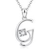 Fashionable Diamond Necklace In European and American 26 English Letters
