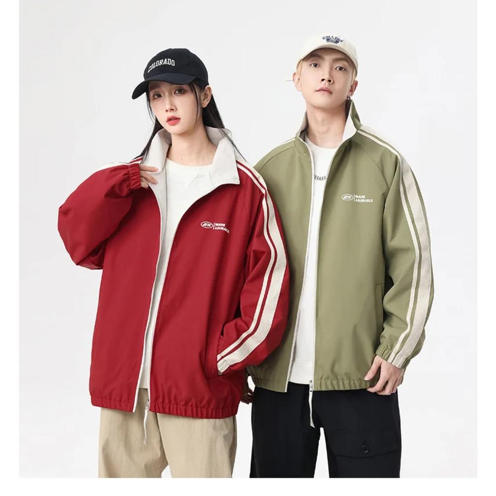 ZYLLO New Jacket Two-sided Long Sleeve Outdoor Men Coats Women Reversible Windproof Coats Splashproof Double-Sided Jackets Couple Top