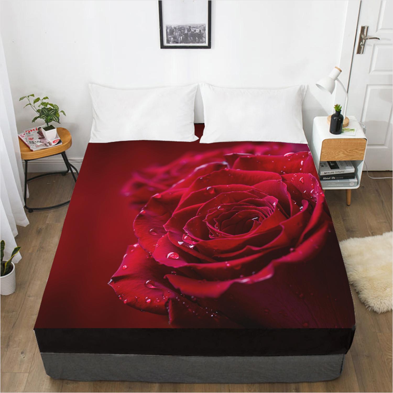 Простыня с розовым узором — фото 4